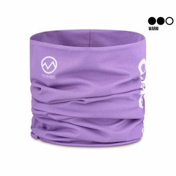 POPHEAD Neckwarmer JULIE Purple – doppellagiger Fleece-Neckwarmer in Lila, mittelwarm, cozy All-Over Print
