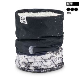POPHEAD Neckwarmer JOSIE Winter Night – warmer Fleece-Schlauchschal mit kuscheligem Teddyfutter für kalte Wintertage
