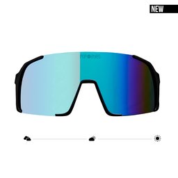 Selbsttönende Sonnenbrille EDDY Black Ocean Blue – sportliche Sonnenbrille mit Stil für Damen und Herren.