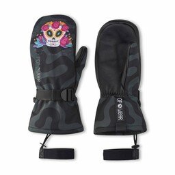 POPWEAR ski gloves MARLEY Viva Mexico – warm mittens with genuine leather palm, Thinsulate™ lining and waterproof membrane 