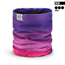 POPHEAD Neckwarmer JOSIE Pink Palms – weicher Fleece-Schlauchschal mit kuscheligem Teddyfutter für warme Wintertage
