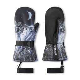 POPWEAR ski gloves MARLEY Winter Nights – elegant mittens with genuine leather palm, Thinsulate™ insulation and waterproof membrane 