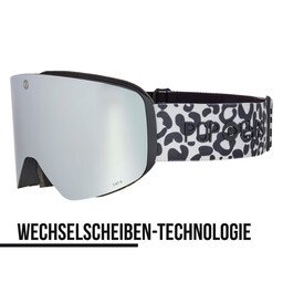 Ski goggles JAMIE Leo Grey Stone – new ski goggles with magnetic interchangeable lens system and silver lens | POP EYES