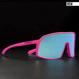Seitliche Ansicht der FRED Hot Pink – sportliche Fahrradbrille mit aerodynamischem Schnitt.
NEW