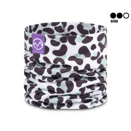 POPHEAD Neckwarmer JULIE Leo Mint – doppellagiger Fleece-Neckwarmer im Mint-Leo-Print, mittelwarm, cozy & stylisch
