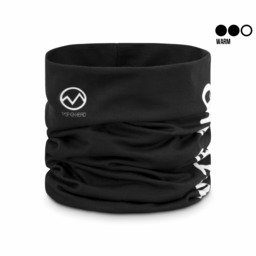 POPHEAD Neckwarmer JULIE Black – doppellagiger Fleece-Neckwarmer in Schwarz, mittelwarm, cozy und vielseitig
