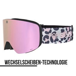 Ski goggles JAMIE Leo Pink Blush – new ski goggles with magnetic interchangeable lens system and pink lens | POP EYES