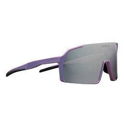 POP EYES Sport Sonnenbrille EDDY Purple – vielseitige Sportbrille mit Wechselgläsern in seitlicher Ansicht, ideal für Radfahren und Outdoor-Sport

