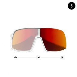 POP EYES Sport Sonnenbrille FRIEDA Photochromatic White – selbsttönende Damen Sportbrille mit automatischer Anpassung von Kategorie 1 bis 3, ideal bei wechselnden Lichtverhältnissen