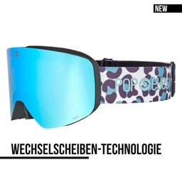 Skibrille JAMIE Leo Blue Sky – neue Skibrille Damen mit magnetischem Wechselsystem und blauer Linse | POP EYES