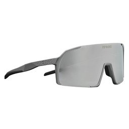 POP EYES Sport Sonnenbrille EDDY Shark Grey – vielseitige Sportbrille mit Wechselgläsern in seitlicher Ansicht, ideal für Radfahren und Outdoor-Sport
