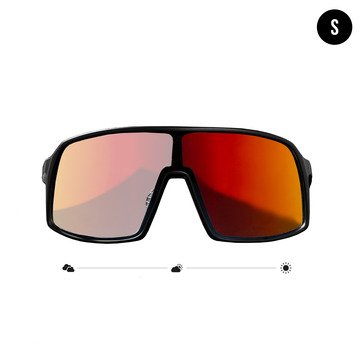 POP EYES sport sunglasses FRIEDA Photochromatic Black – self-tinting women’s sports eyewear with small fit and automatic adjustment from category 1 to 3, ideal for changing light conditions